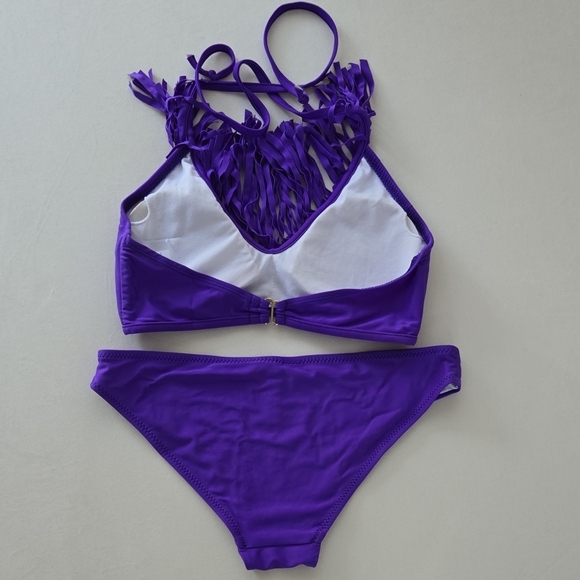 Purple Fringe Bikini Set - Picture 10 of 11